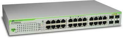 Allied telesis 24 port 10/100/1000TX unmanaged switch with internal power supply EU Power Adapter