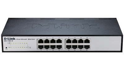 D-Link DES-1100-16/A2A, 16 ports compact 11” EasySmart switch
