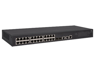 HPE 1950 24G 2SFP+ 2XGT PoE+ Switch (24x10/100/1000 RJ-45 PoE+ + 2x1G/10G RJ-45 + 2x1G/10G SFP+, web-managed, PoE 370W, 19")