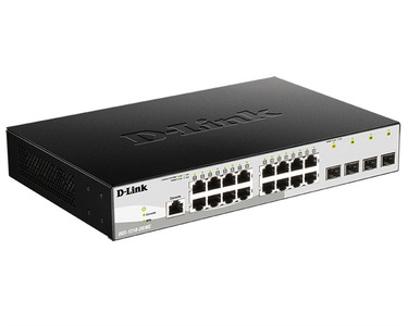 D-Link DGS-1210-20/ME/B1A, L2 Managed Switch with 16 10/100/1000Base-T ports and 4 1000Base-X SFP ports.16K Mac address, 802.3x Flow Control, 4K of 802.1Q VLAN, 802.1p Priority Queues, Traffic Segme