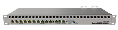 MikroTik RouterBOARD 1100AHx4 with Annapurna Alpine AL21400 Cortex A15 CPU (4-cores, 1.4GHz per core), 1GB RAM, 13xGbit LAN, RouterOS L6, 1U rackmount case, Dual PSU