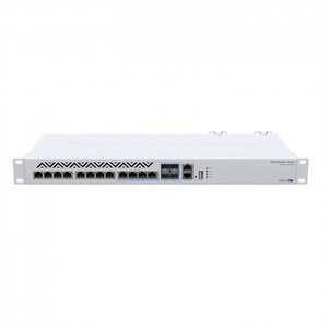 MikroTik Cloud Router Switch 312-4C+8XG-RM with 8 x 1G/2.5G/5G/10G RJ45 Ethernet LAN, 4x Combo ports (1G/2.5G/5G/10G RJ45 Ethernet LAN or SFP+), 1x LAN port for management, RouterOS L6 or SwitchOS (d