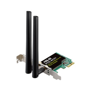 ASUS PCE-AC51 // WI-FI 802.11ac, 300 + 433 Mbps PCI-E Adapter, 2 антенны ; 90IG02S0-BO0010