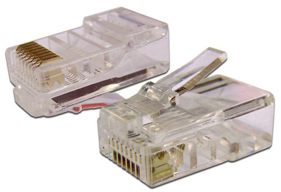 Коннектор RJ45 UTP 8P8C, универсальный, cat.6, 100 шт.