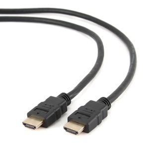 Кабель HDMI Gembird/Cablexpert CC-HDMI4-1M, 1м, v1.4, 19M/19M, черный, позол.разъемы, экран, пакет