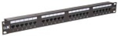 ITK 1U патч-панель кат.6 UTP, 24 порта (IDC Dual)
