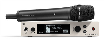 Sennheiser EW 500 G4-945-AW+ Беспроводная РЧ-система, 470-558 МГц, 32 канала, рэковый приёмник EM 300-500 G4, ручной передатчик SKM 500 G4. Динамический супер-кардиоидный капсюль MMD945-1.