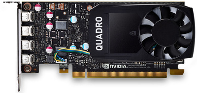 PNY Nvidia Quadro P620 2GB GDDR5, 128-bit, PCIEx16 2.0, mini DP 1.4 x4, Active cooling, TDP 40W, LP, Bulk