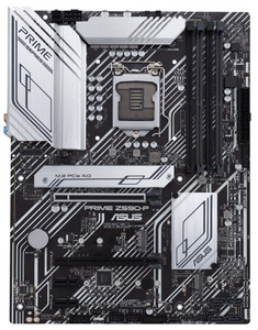 ASUS PRIME Z590-P, LGA1200, Z590, 4*DDR4, HDMI+DP, CrossFireX, SATA3 + RAID, Audio, Gb LAN, USB 3.2*8, USB 2.0*6, COM*1 header (w/o cable), ATX ; 90MB16I0-M0EAY0