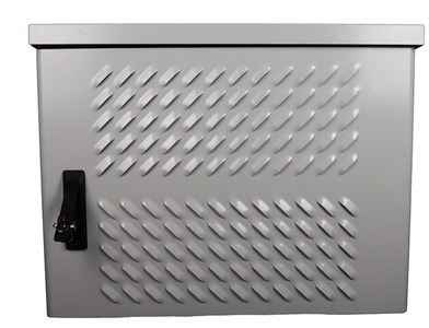 Шкаф уличный всепогодный настенный 12U (Ш600хГ300), передняя дверь вентилируемая