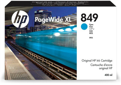 Cartridge HP 849 для PageWide XL 3900 MFP, голубой, 400 мл