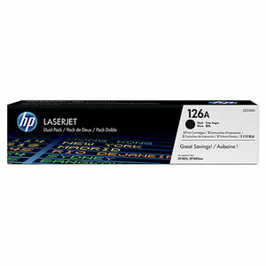 Cartridge HP 126A для LJ CP1025/175/M275, двойная упаковка, черный (2*1 200 стр.)