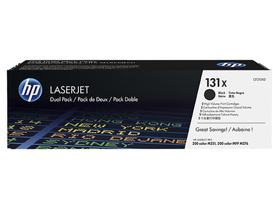 Cartridge HP 131X для LJ Pro M251/MFP M276, двойная упаковка, черный (2*2 400 стр.)