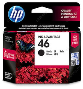 Cartridge HP №46 для Deskjet Ink Advantage 2020hc Printer / 2520hc AiO, черный