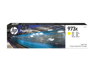 Cartridge HP 973X PageWide увеличенной емкости, для PW Pro 477/452, желтый (7000 стр.)