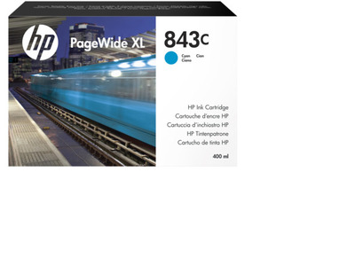 Cartridge HP 843C для PageWide XL 5000/4x000, голубой, 400 мл