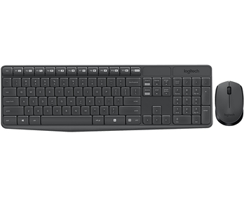 Logitech Wireless Desktop MK235, (Keybord&mouse), USB, Black, [920-007948]