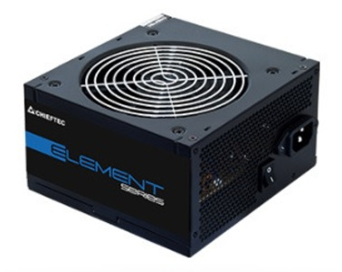Chieftec Element ELP-400S-Bulk (ATX 2.3, 400W, 85 PLUS, Active PFC, 120mm fan, power cord) OEM