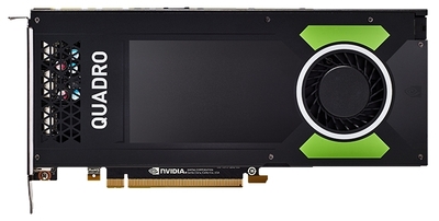 PNY Nvidia Quadro P4000 8GB PCIE 4xDP1.4+3pin 3D-Stereo 256-bit 1792 Cores DDR5 4xDP to DVI-D (SL) adapter+Stereo connector bracket, Bulk