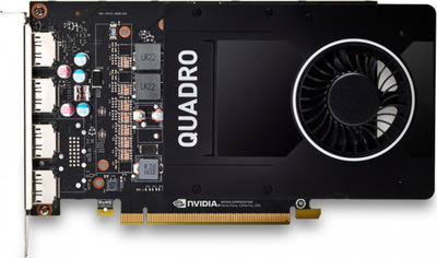 PNY Nvidia Quadro P2200 5GB PCIE 2xDP 160-bit DDR5 1024 Cores 4xDP to DVI-D (SL) adapter, Bulk