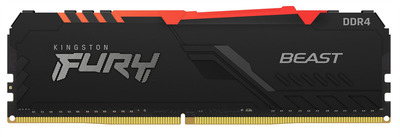 Kingston 8GB 3200MHz DDR4 CL16 DIMM FURY Beast RGB