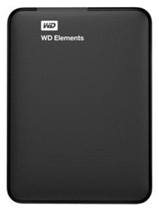 Western Digital Elements HDD EXT 1000Gb, 5400 rpm, USB 3.0, 2.5" BLACK (WDBUZG0010BBK-WESN)