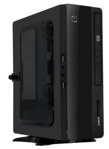 Slim Case Powerman EQ101BK PM-200ATX 2*USB 3.0,Audio, miniATX