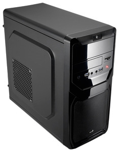 Корпус Aerocool Qs-183 Advance Black, mATX, без БП, 2 x USB 3.0, картридер, съемный фильтр от пыли для БП