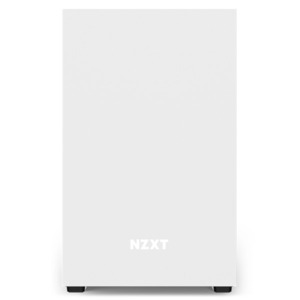 NZXT CA-H210I-W1 H210i Mini ITX White/Black Chassis with Smart Device 2, 2x120mm Aer F Case Fans, 1xLED Strip
