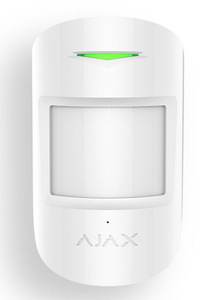 AJAX MotionProtect Plus White (Датчик движения с микроволновым сенсором с иммунитетом к животным, белый)