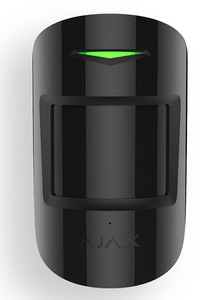 AJAX MotionProtect Plus Black (Датчик движения с микроволновым сенсором с иммунитетом к животным, чёрный)