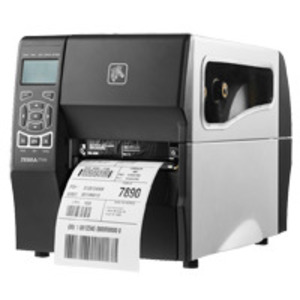 Zebra TT Printer ZT230; 203 dpi, Euro and UK cord, Serial, USB, and ZebraNet n Print Server Rest of World, Cutter with Catch Tray