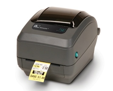 Zebra TT Printer GX420t; 203dpi, EU and UK Cords, EPL2, ZPL II, USB, Serial, Ethernet