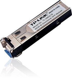 TP-Link 1000Base-BX WDM двунаправленный SFP-модуль, разъём LC, TX:1310нм/RX:1550нм, одномодовый, 10км