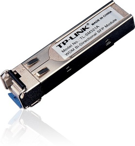 TP-Link 1000Base-BX WDM двунаправленный SFP-модуль, разъём LC, TX:1550нм/RX:1310нм, одномодовый, 10км