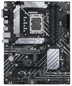 ASUS PRIME B660-PLUS D4, LGA1700, B660, 4*DDR4, DP+ D-Sub + HDMI, CrossFireX, SATA3 + RAID, Audio, Gb LAN, USB 3.2*6, USB 2.0*6, COM*1 header (w/o cable), ATX; 90MB18X0-M0EAY0