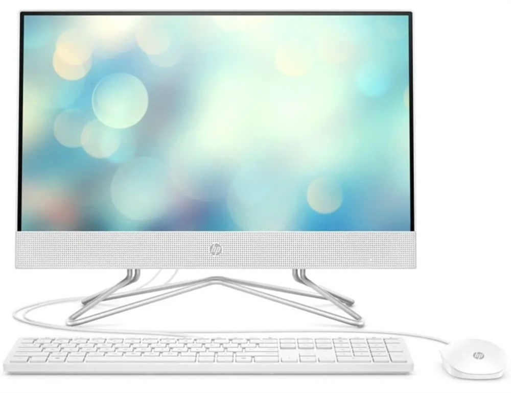 HP 22-df0144ur NT 21.5" FHD(1920x1080) AMD Athlon 3150U, 4GB DDR4 2400 (1x4GB), SSD 256Gb, AMD Integrated Graphics, noDVD, kbd&mouse wired, HD Webcam, Snow White, FreeDOS, 1Y Wty