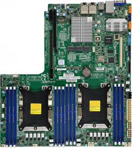 Supermicro Motherboard 2xCPU X11DDW-L Xeon Scalable TDP 205W/ 12xDIMM/ 14xSATA/ C621 RAID 0/1/5/10/ 2xGE/ 1xPCI-Ex32 LR Slot,1xPCI-Ex16 RL Slot,1xAOM/ M.2 PCI-E 3.0 x4(WIO)(Bulk)