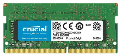 Crucial by Micron DDR4 8GB 2666MHz SODIMM (PC4-21300) CL19 1.2V (Retail) (Analog CT8G4SFS8266)