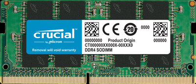 Crucial by Micron DDR4 16GB 3200MHz SODIMM (PC4-25600) CL22 1.2V (Retail)