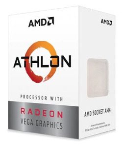 CPU AMD Athlon 3000G, 2/4, 3.5GHz, 192KB/1MB/4MB, AM4, 35W, Radeon Vega 3, YD3000C6M2OFH OEM, analog YD3000C6M2OFB, 1 year