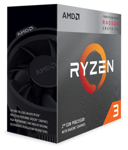 CPU AMD Ryzen 3 3200G, 4/4, 3.6-4.0GHz, 384KB/2MB/4MB, AM4, 65W, Radeon Vega 8, YD3200C5FHBOX BOX, 1 year