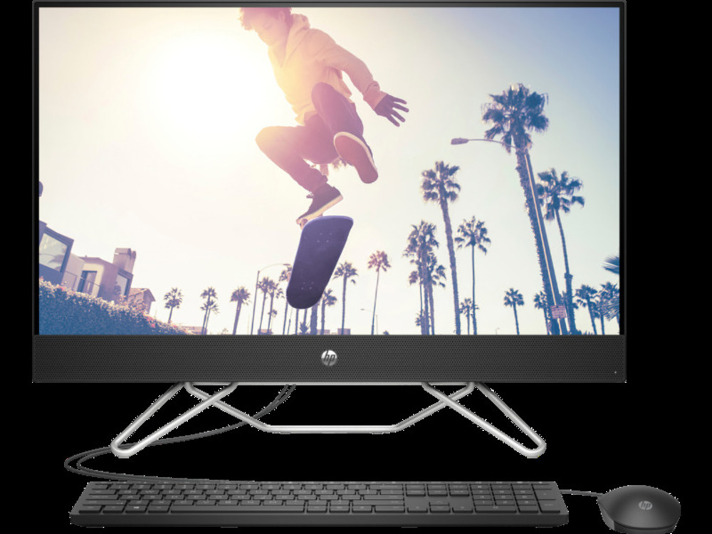 HP 27-cb1088ci NT 27" FHD(1920x1080) Ryzen 3 5425U, 8GB DDR4 3200 (2x4GB), SSD 256Gb, AMD integrated graphics, noDVD, Rus/Eng kbd&mouse wired, HD Webcam, Jet Black, FreeDOS, 1Y Wty
