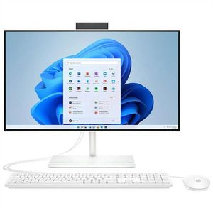 HP 24-cb1102ci NT 23,8" FHD(1920x1080) Core i5-1235U, 8GB DDR4 3200 (1x8GB), SSD 512Gb, Intel Internal Graphics, noDVD, kbd(rus)&mouse wired, HD Webcam, Win11rus, StarryWhite, 1Y Wty
