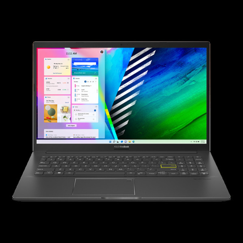ASUS VivoBook S15 M513UA-L1282W Q3 AMD Ryzen 7 5700U/16Gb/512Gb SSD Nvme/15.6" OLED FHD GLARE (1920x1080) WiFi6/BT/Windows 11 Home/1.8Kg/Indie Black/RU_EN_Keyboard