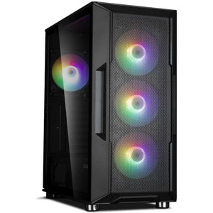 ZALMAN I3 NEO BLACK, ATX, BLACK, FRONT MESH, WINDOW, 2x3.5", 3x2.5", 1xUSB2.0, 2xUSB3.0, FRONT 3x120mm RGB, REAR 1x120mm RGB