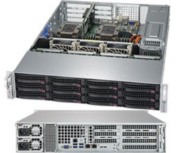 Supermicro SuperServer 2U 6029P-WTRT noCPU(2)Scalable/TDP 70-205W/ no DIMM(12)/ SATARAID HDD(12)LFF/ 2x10GbE/ 3xFH, 2xLP, M2/ 2x1200W