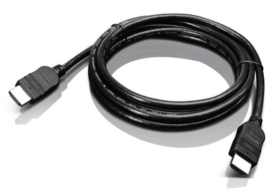 Lenovo HDMI to HDMI cable ( M to M, 2 meters, Stereo 3D support, Full 1080+ resolutions at 120Hz, 4k support for up to 2 displays)