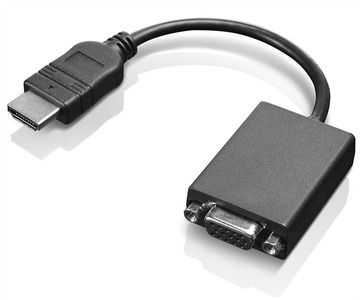 Lenovo HDMI to VGA Monitor Adapter ( M to F, maximum resolution supported is 1920 x 1080 at 60 Hz.)