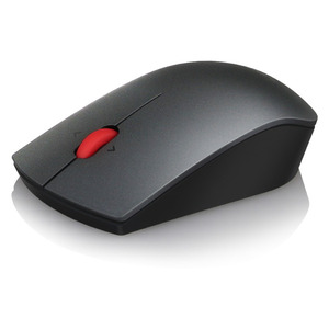 Lenovo Professional Wireless Laser Mouse ( Invisible laser sensor with 1600 DPI, 4-way scroll wheel, 2 AA batteries, 2.4 GHz Wireless via Nano USB )